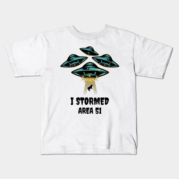 area 51 Kids T-Shirt by FUNNY LIFE